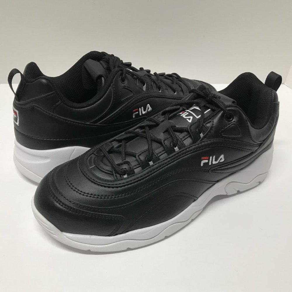 FILA Ray Sneakers in Black, FILA Red, and White - Picture 4 of 16